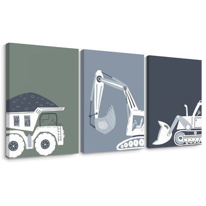 Construction Truck Wall Art Decor