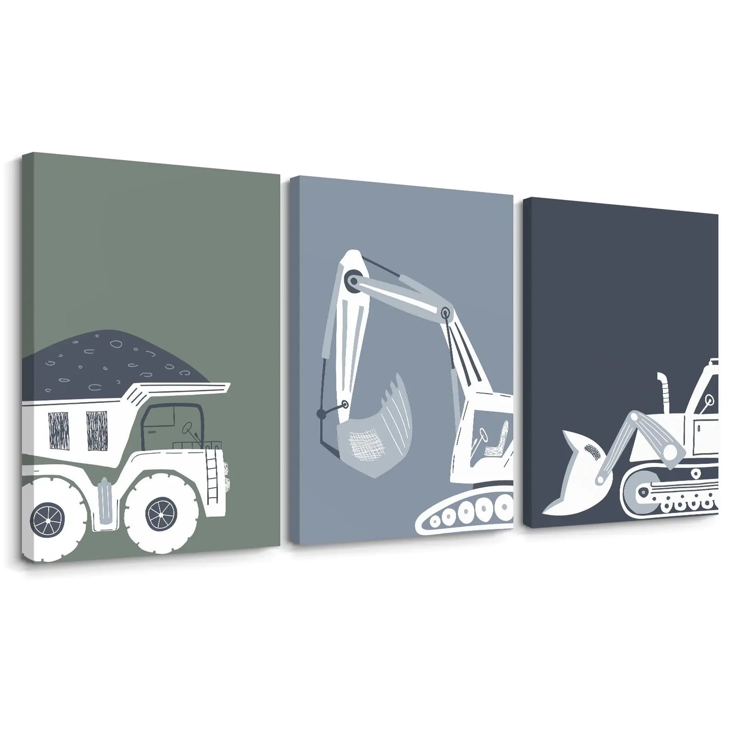 Construction Truck Wall Art Decor